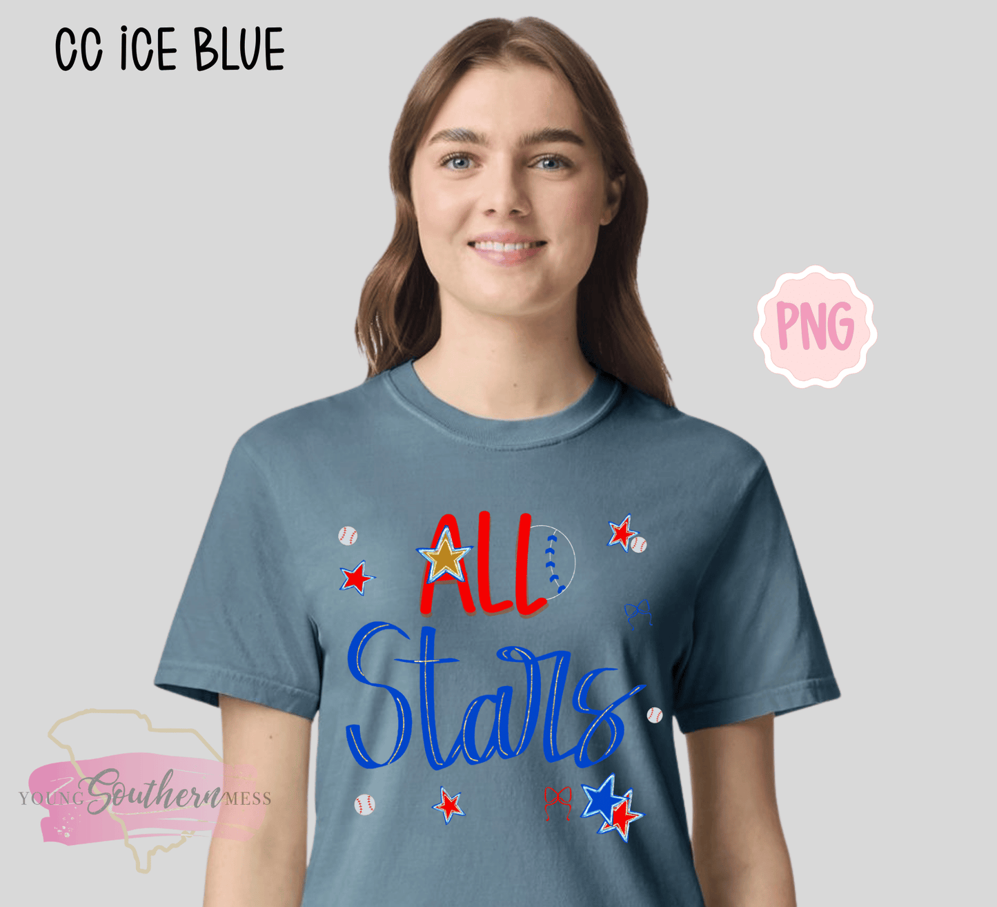 All Stars Baseball PNG Digital Download