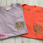 Leopard Print Monogram Pocket Comfort Colors Shirt