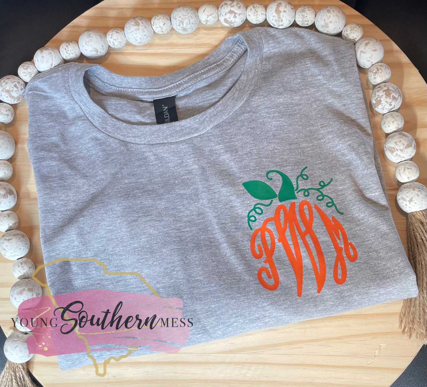 Pumpkin Monogram T-Shirt