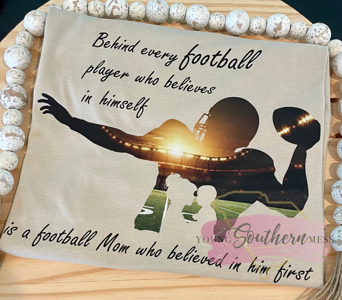 Behind Every Football Player Mom T-Shirt