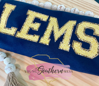 Faux Chenille School Spirit Shirts