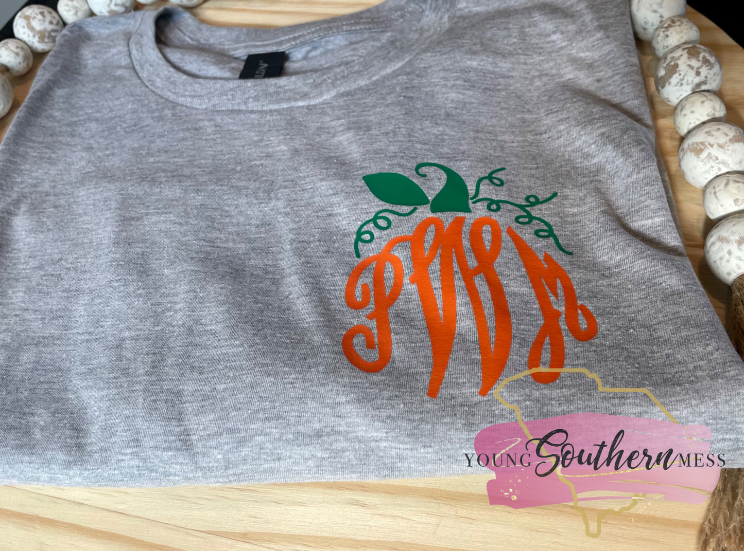 Pumpkin Monogram T-Shirt