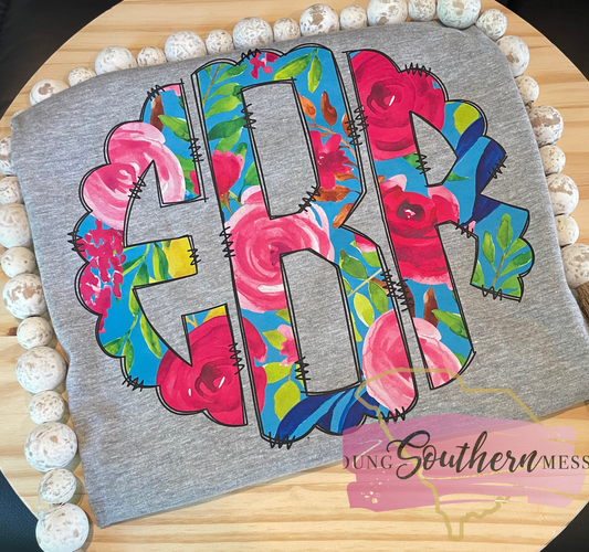 Monogram Floral Shirt