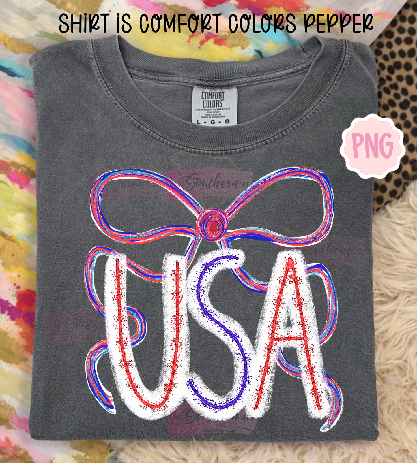 USA Bow Sparkler PNG