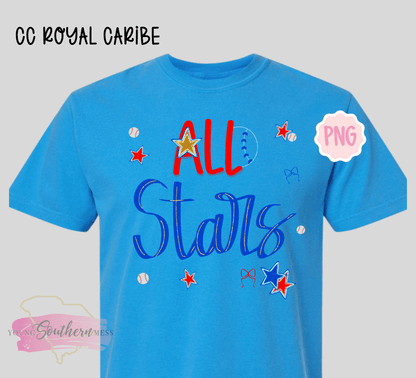 Red and Blue All-Star T-Shirt