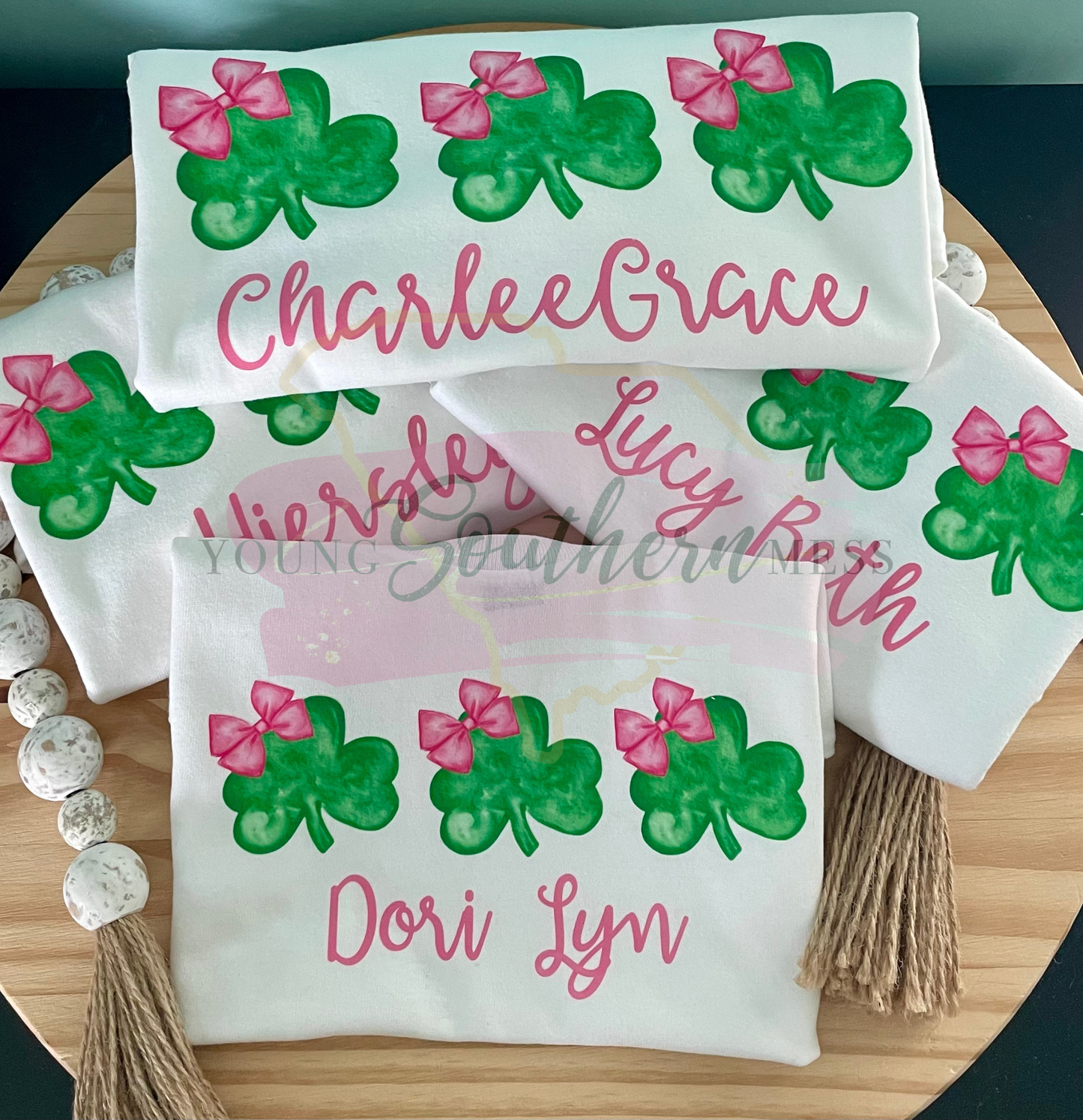 Shamrock Trio Girl's St. Patrick's Day Shirt