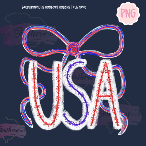 USA Bow Sparkler PNG