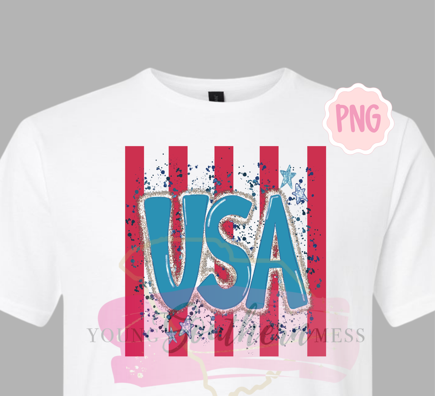 USA Bow Striped PNG