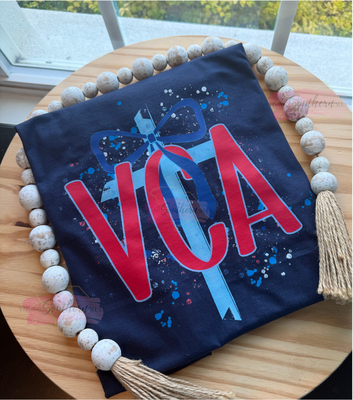 VCA Paint Splatter Bow T-Shirt