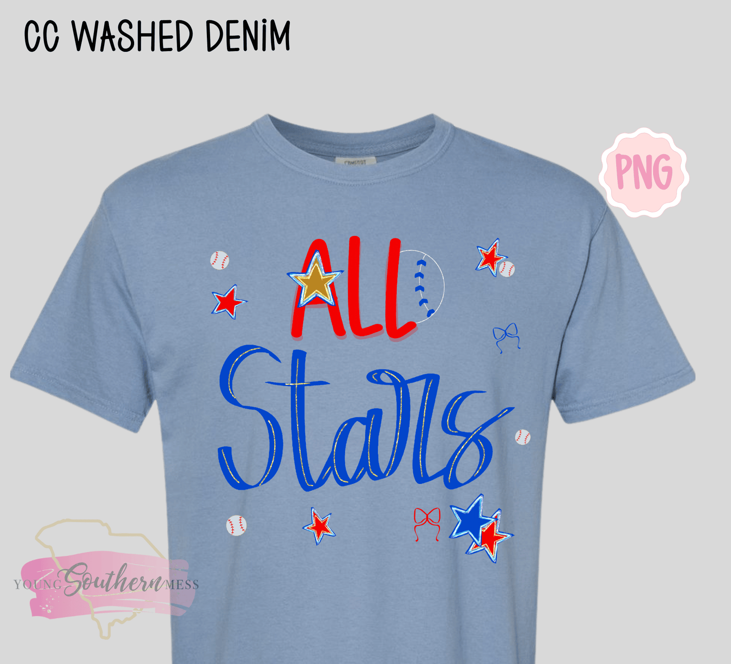 Red and Blue All-Star T-Shirt