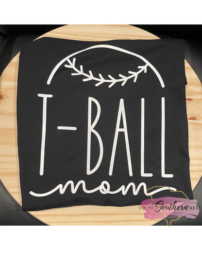 Baseball / T-Ball Mom Aunt T-Shirt