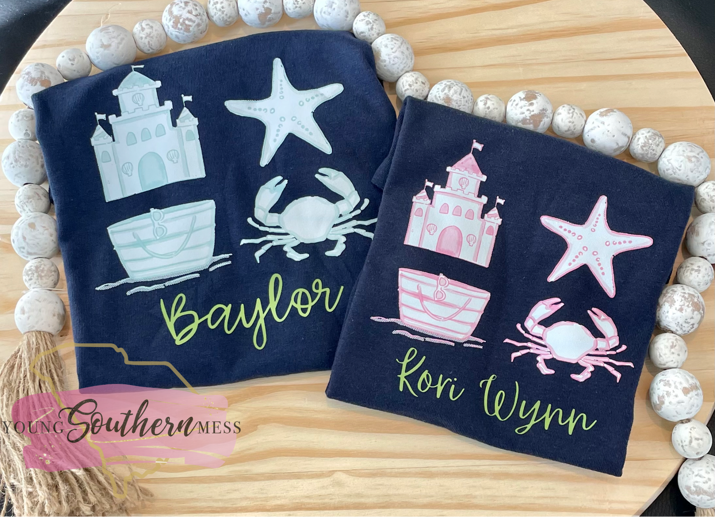 Children's Custom Beach Shirt with Names