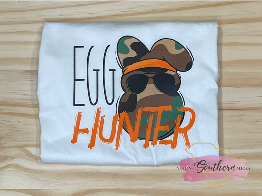 Egg Hunter Camo Easter Boy's Shirt