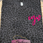 Personalized Leopard Shirt with Monogram