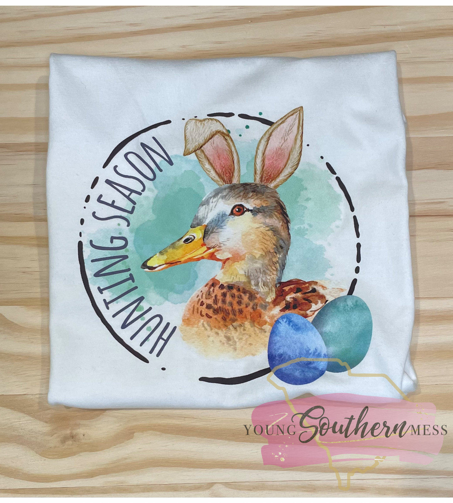 Easter Egg Hunting Season Duck Shirt for boys