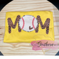 Baseball Mom Leopard Shirt