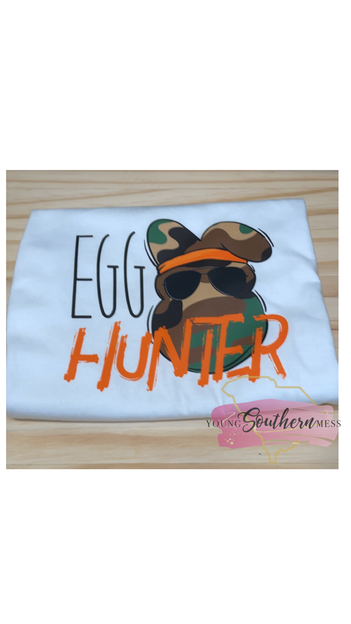 Egg Hunter Camo Easter Boy's Shirt